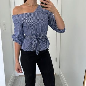 Striped Fashion Top with Bow